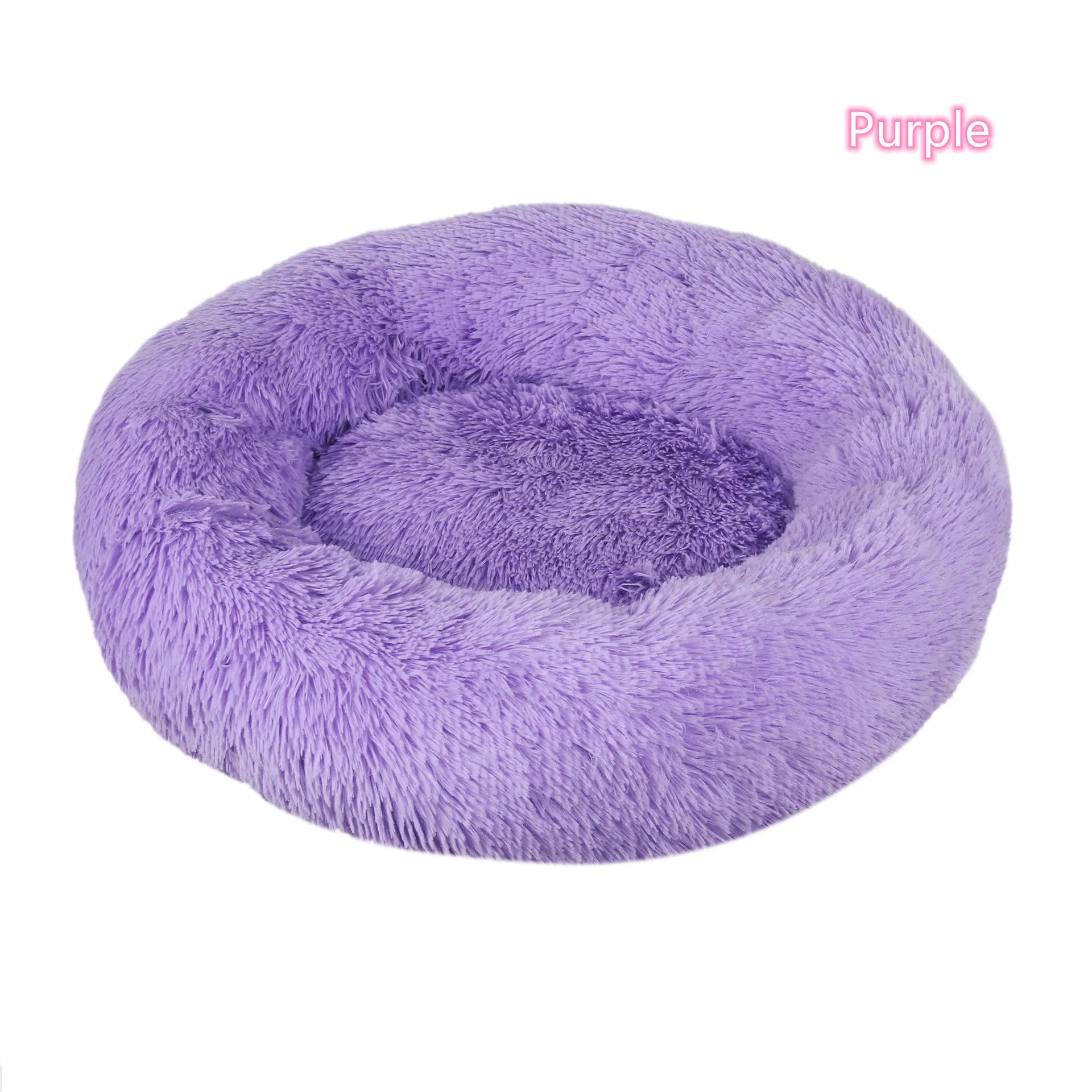 CURAPETS Plush Donut Calming Pet Bed