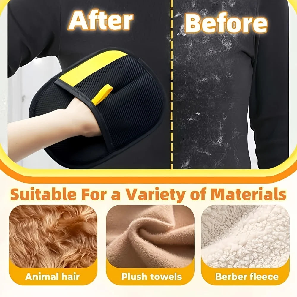 CURAPETS Shedding Control Grooming Gloves