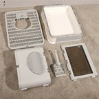 CURAPETS Foldable Enclosed Cat Litter Box