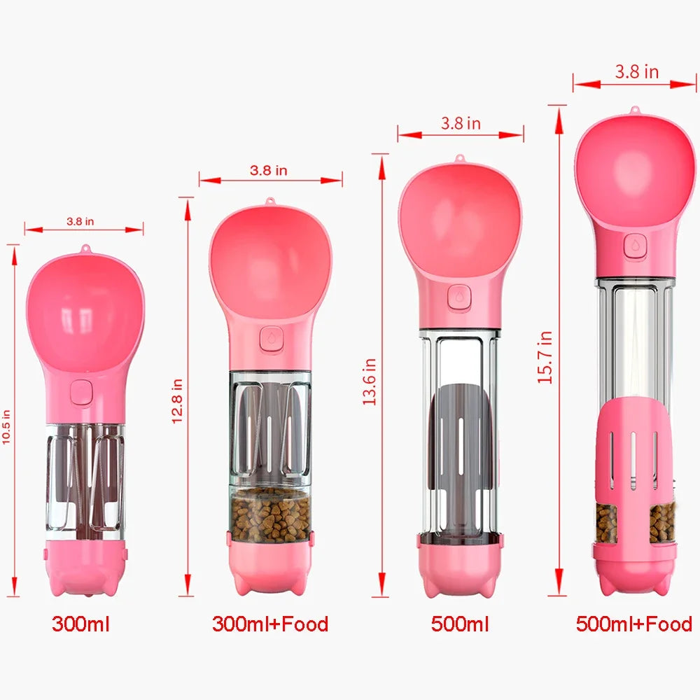 CURAPETS 3-in-1 Travel Hydration Bottle