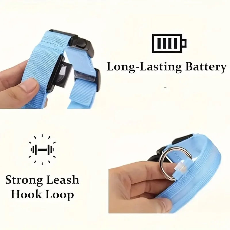 CURAPETS Luminous LED Night Safety Collar