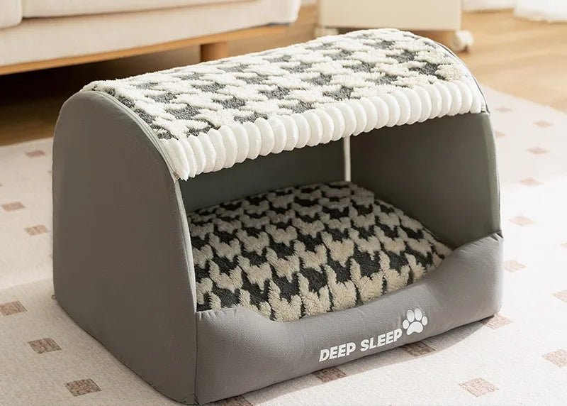 CURAPETS Quilted Dog Den Pet Bed