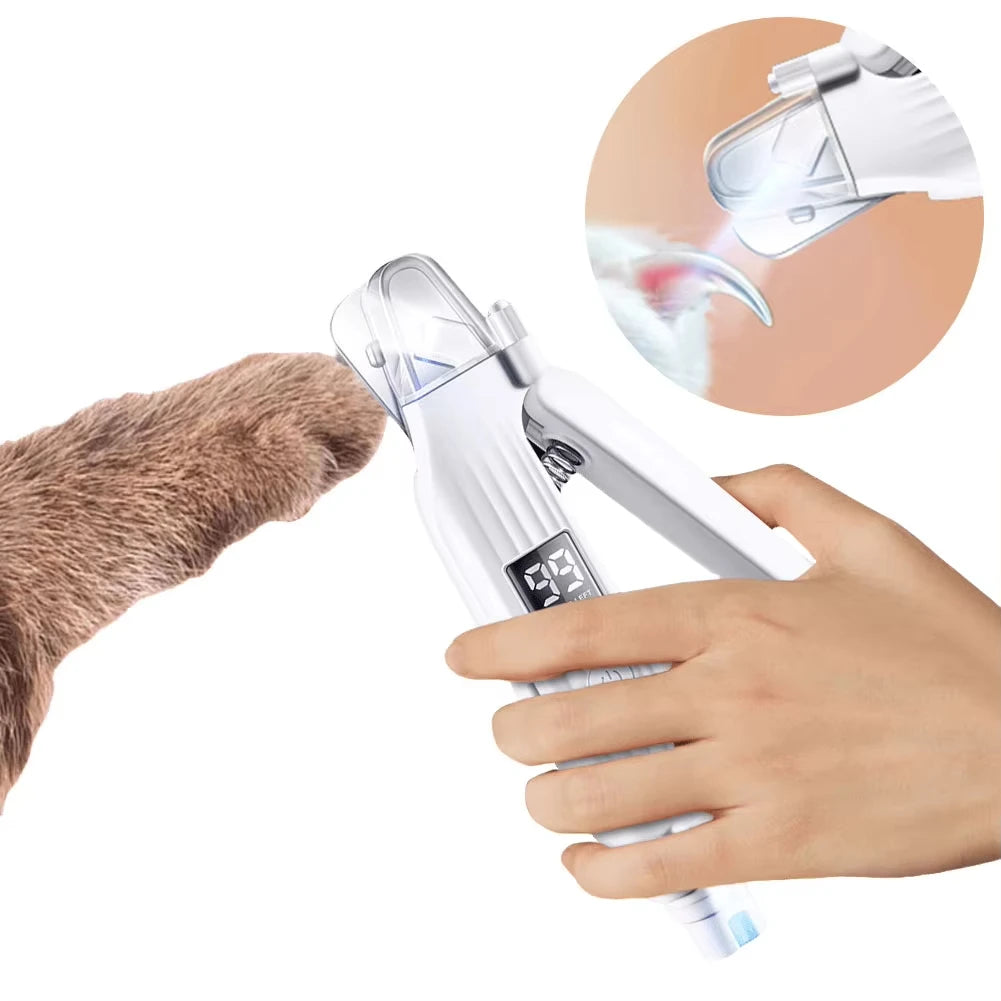 CURAPETS Dual LED Electric Pet Nail Trimmer