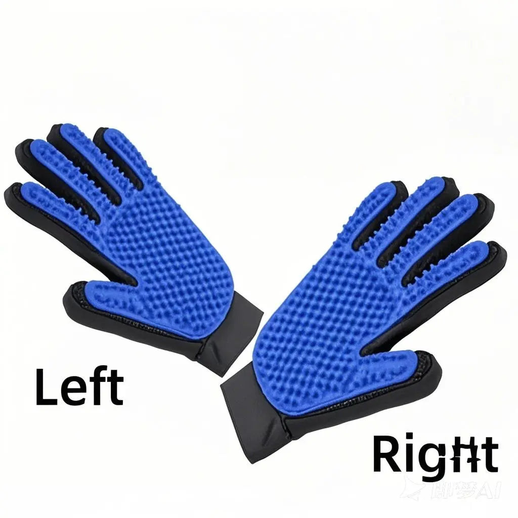 CURAPETS Silicone Deshedding Grooming Glove