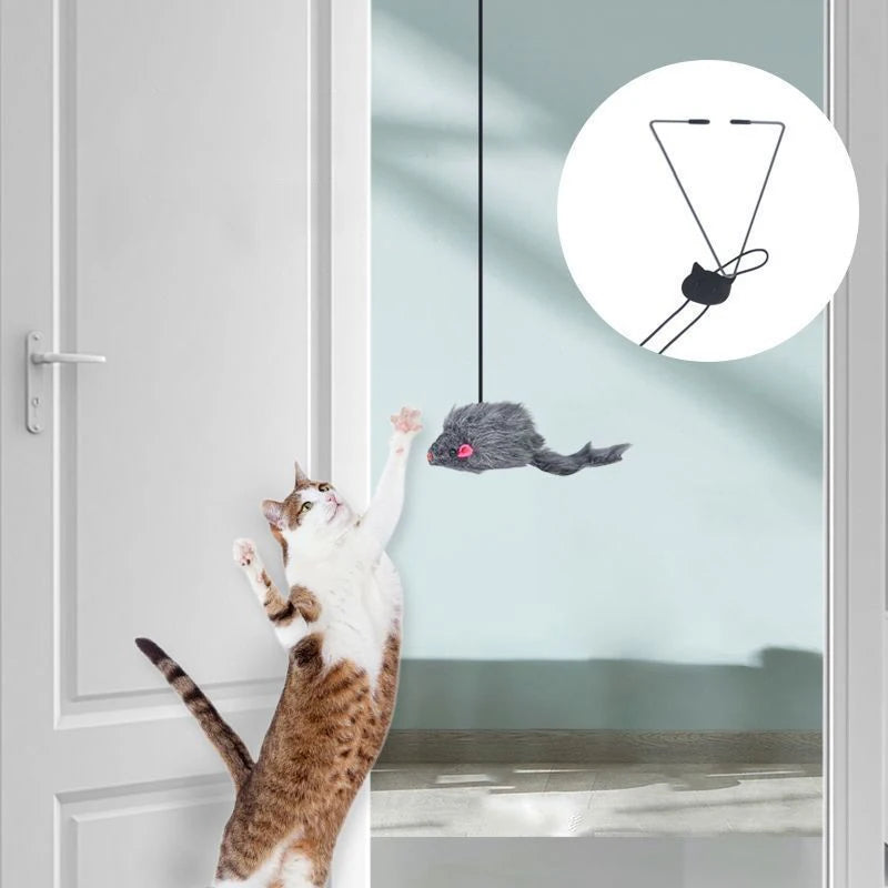 CURAPETS Doorway Plush Hanging Cat Toy