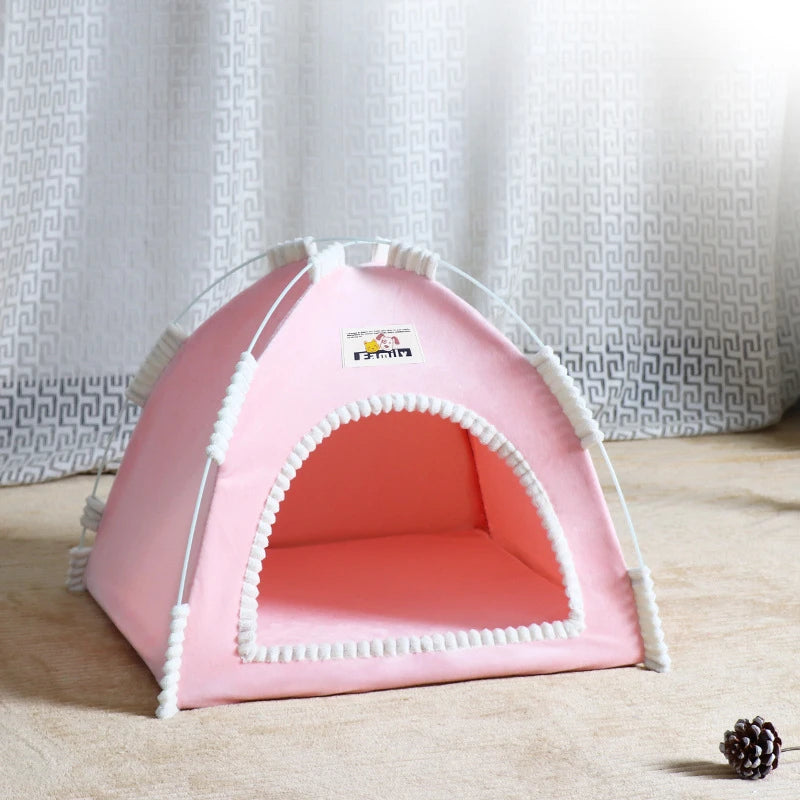 CURAPETS Foldable Pet Tent House Bed