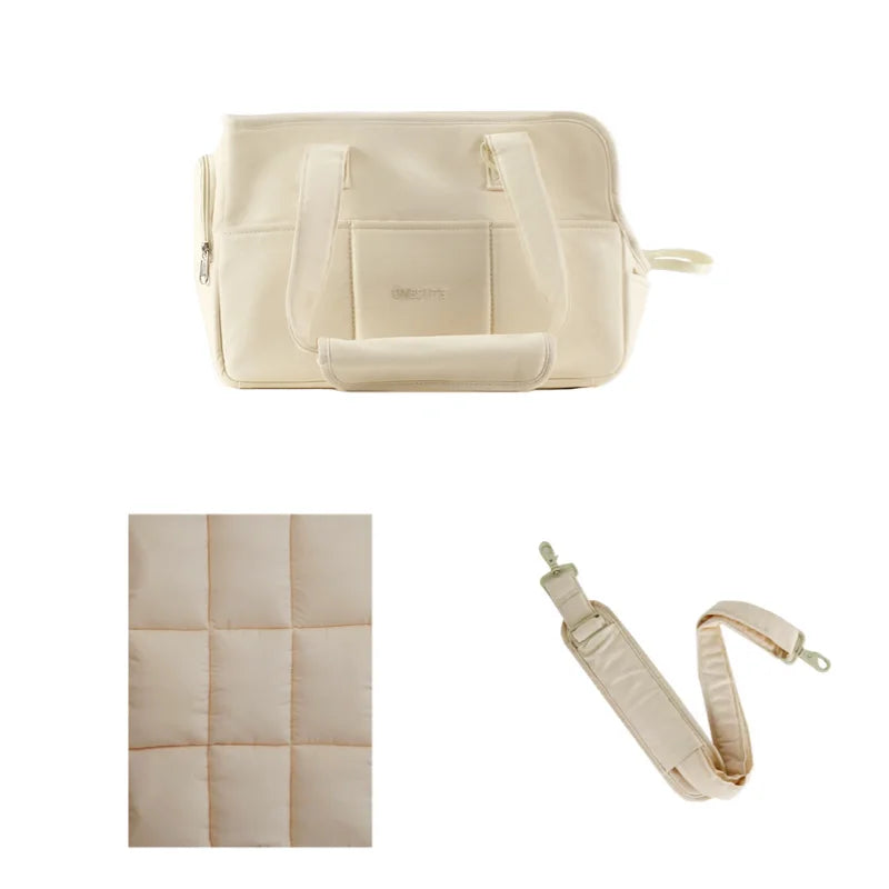 CURAPETS Cozy Cotton Shoulder Pet Carrier