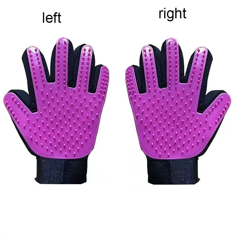 CURAPETS Silicone Deshedding Grooming Glove