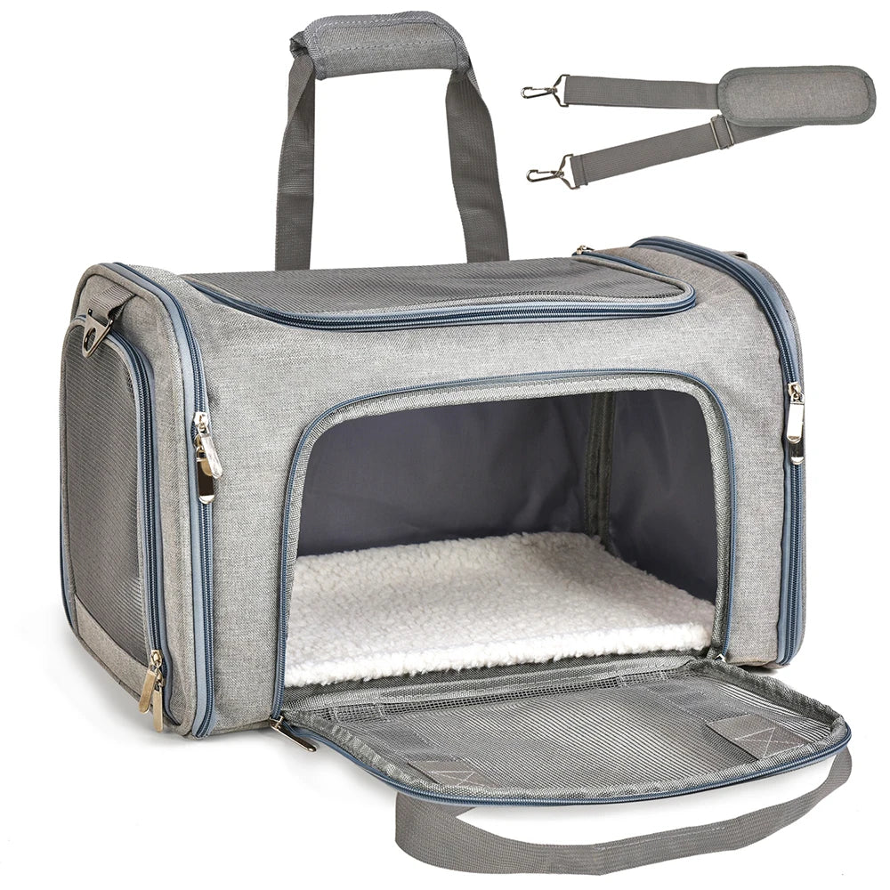 CURAPETS Claw-Defense Airline Pet Carrier