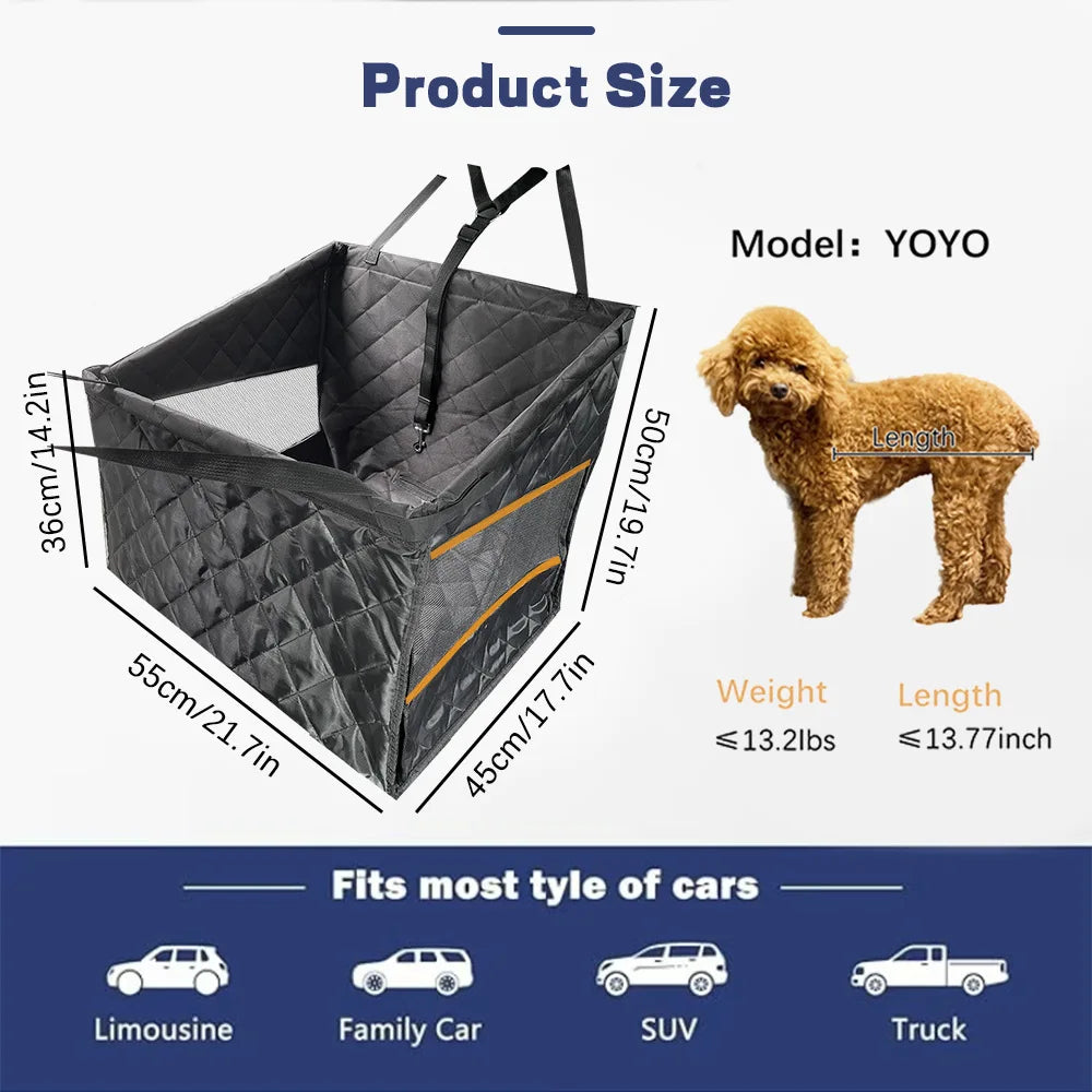 CURAPETS Breathable Pet Car Seat Basket