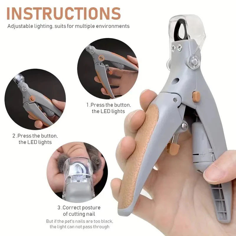 CURAPETS LED Precision Pet Nail Clippers