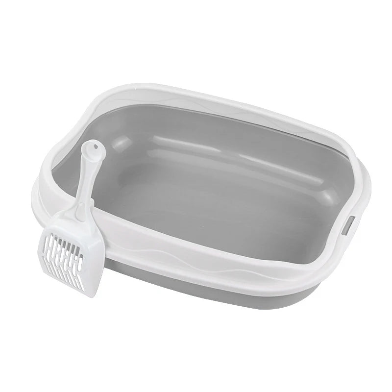 CURAPETS Semi-Enclosed Spatter-Proof Litter Box
