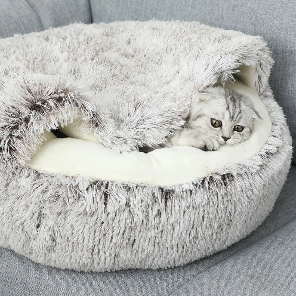 CURAPETS Winter Nest Semi-Enclosed Cat Bed