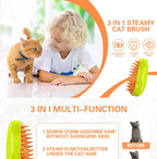 CURAPETS Steamy Brush Electric Pet Groomer