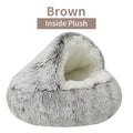 CURAPETS Plush Cave Nest Pet Bed
