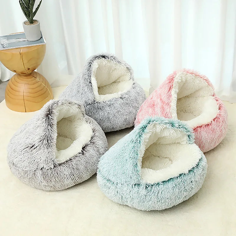 CURAPETS Winter Nest Semi-Enclosed Cat Bed