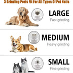CURAPETS QuietCare LED Pet Nail Grinder