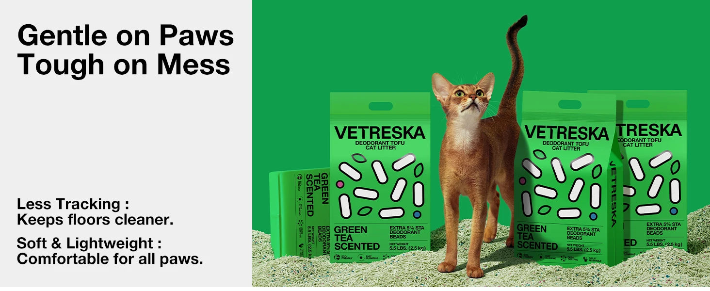 CURAPETS Natural Tofu Clumping Cat Litter