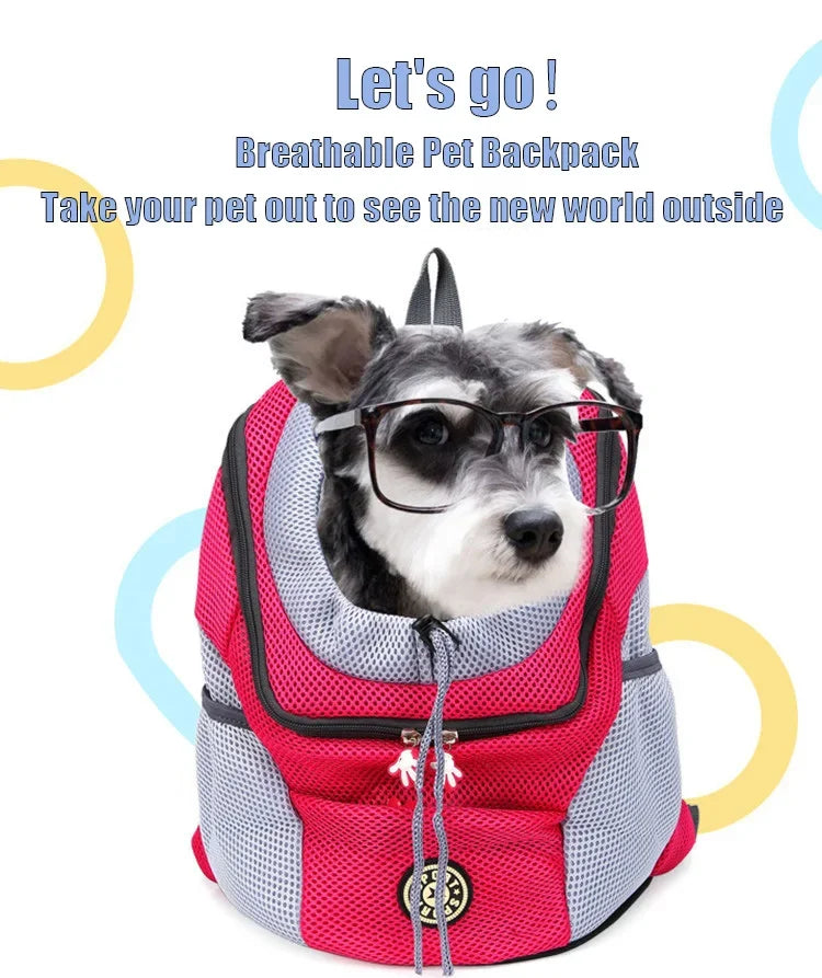 CURAPETS Double Shoulder Travel Pet Backpack