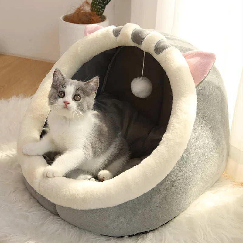 CURAPETS Deep Sleep Cat Cave Bed