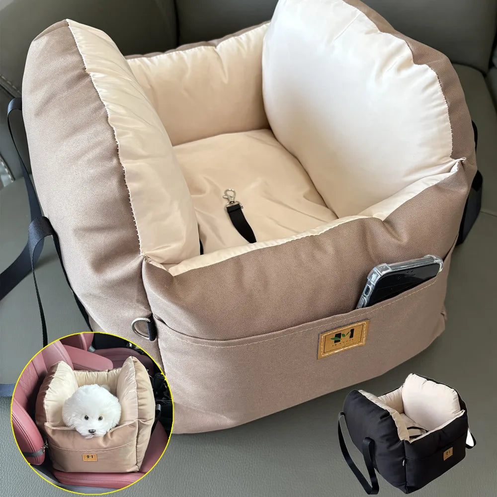 CURAPETS SafeRide Plush Pet Car Seat