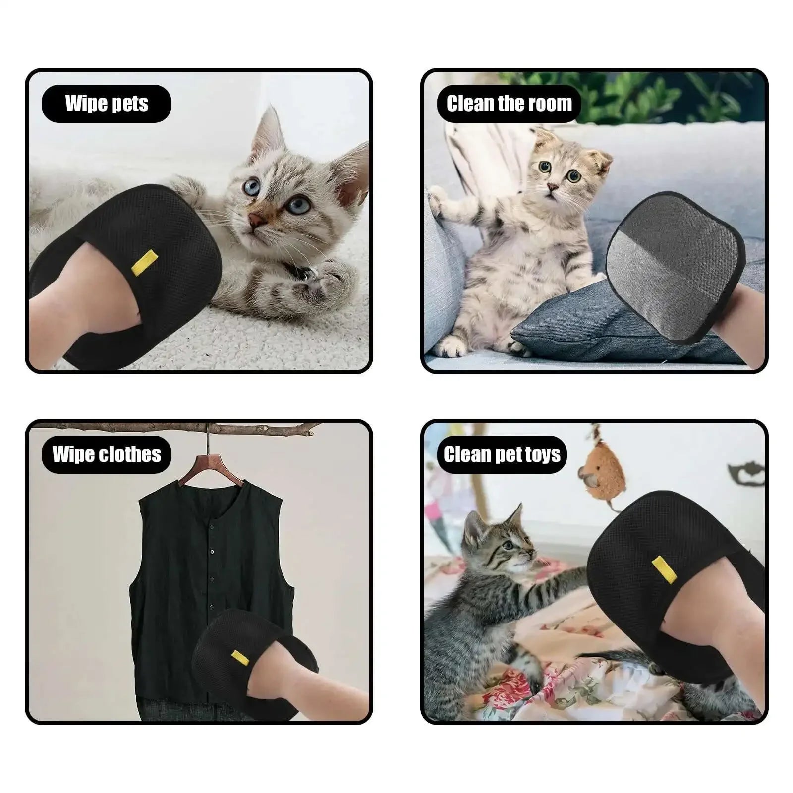 CURAPETS Double-Sided Grooming Glove