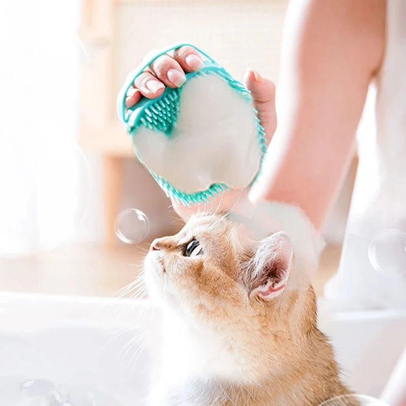 CURAPETS Silicone Pet Bathing Brush