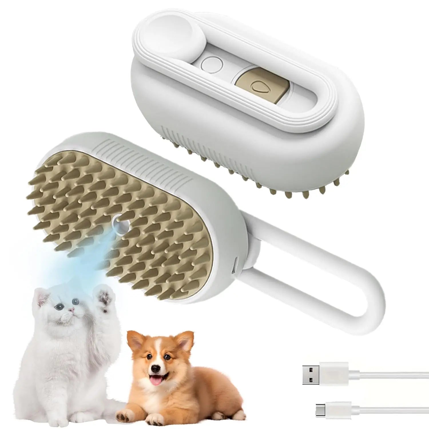 CURAPETS Steam Grooming Brush