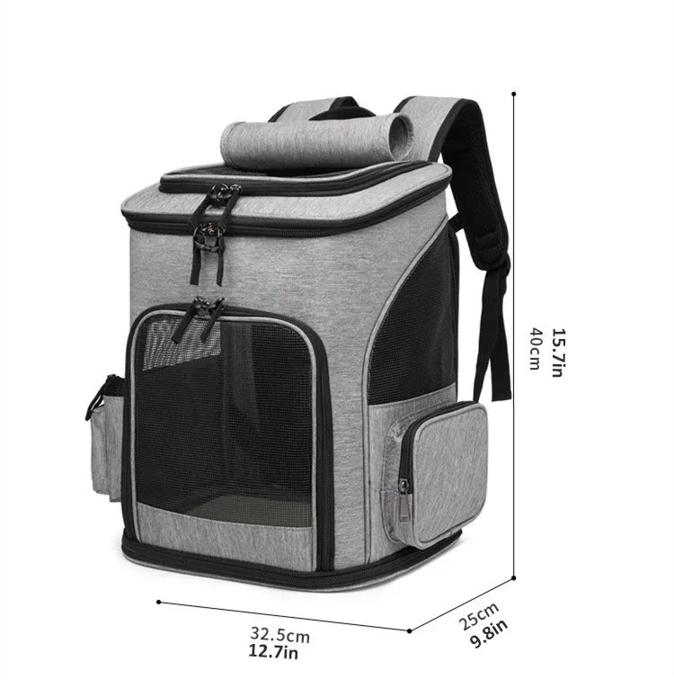 CURAPETS Expandable Pet Carrier Backpack