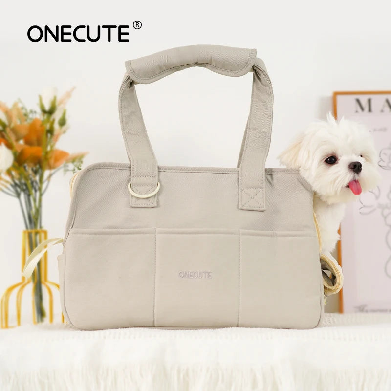 CURAPETS Cozy Cotton Shoulder Pet Carrier