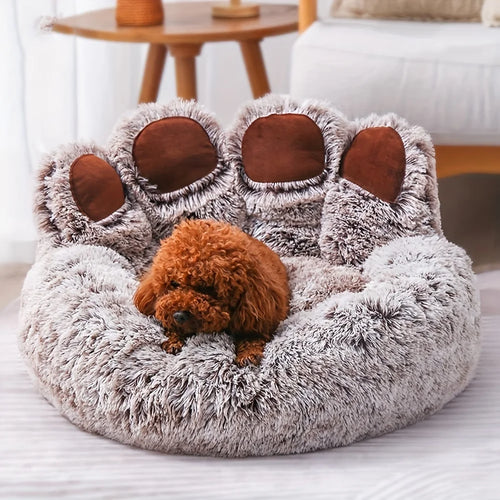 CURAPETS Bear Paw Cozy Sofa Pet Bed