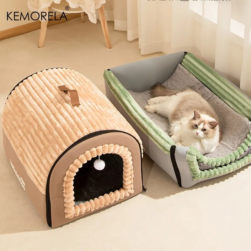 CURAPETS Winter Enclosed Pet Bed House