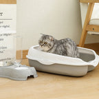 CURAPETS Semi-Enclosed Spatter-Proof Litter Box