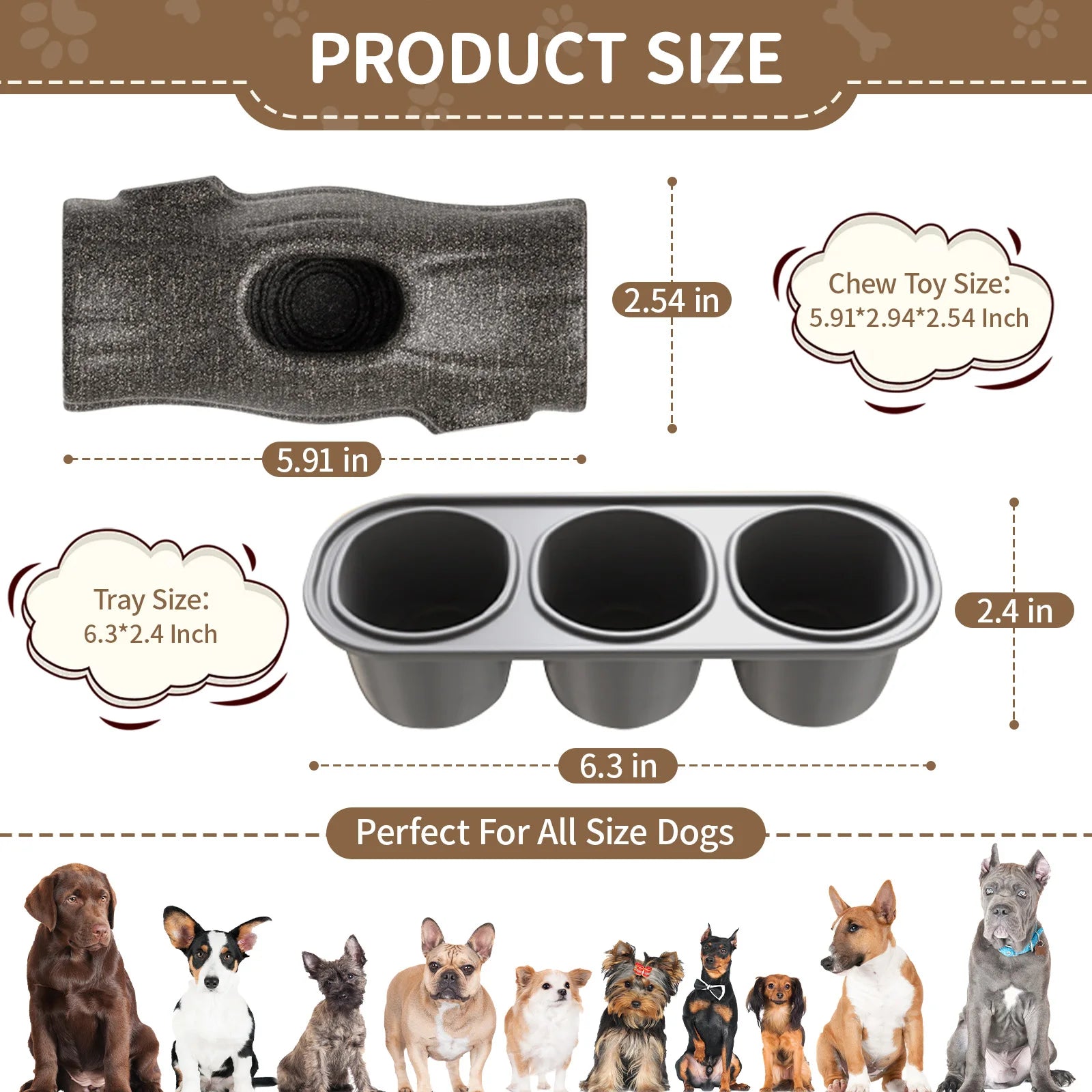 CURAPETS Indestructible Frozen Treat Dog Toy