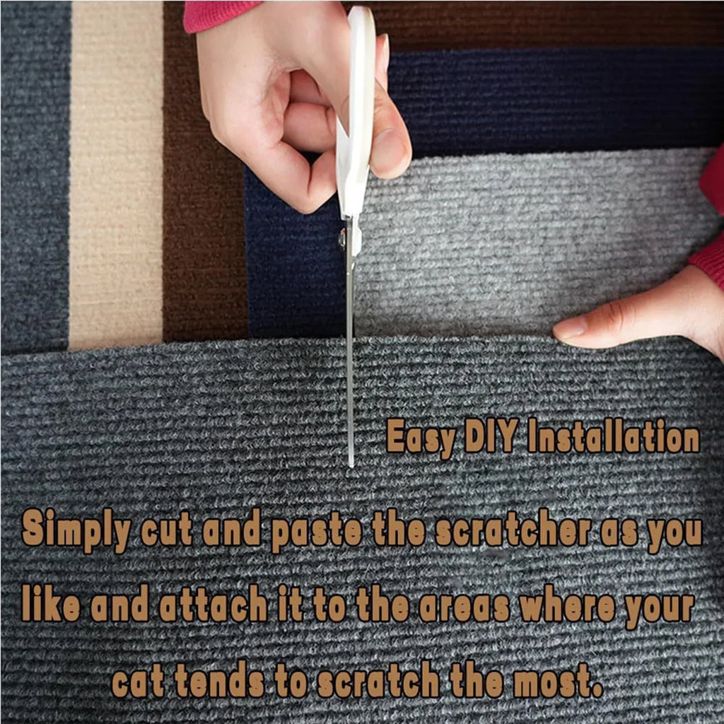 CURAPETS Trimmable Self-Adhesive Cat Scratching Mat