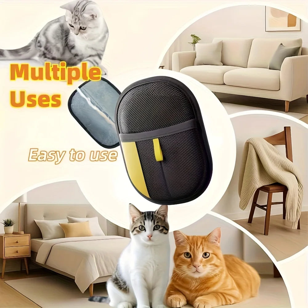 CURAPETS Shedding Control Grooming Gloves