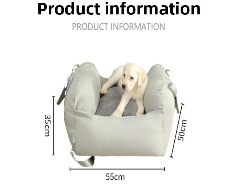 CURAPETS Luxe Travel Dog Car Seat Bed