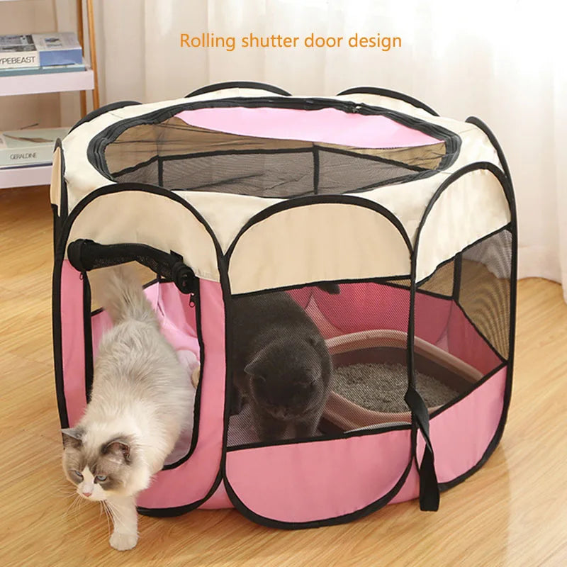 CURAPETS Foldable Octagonal Pet Playpen