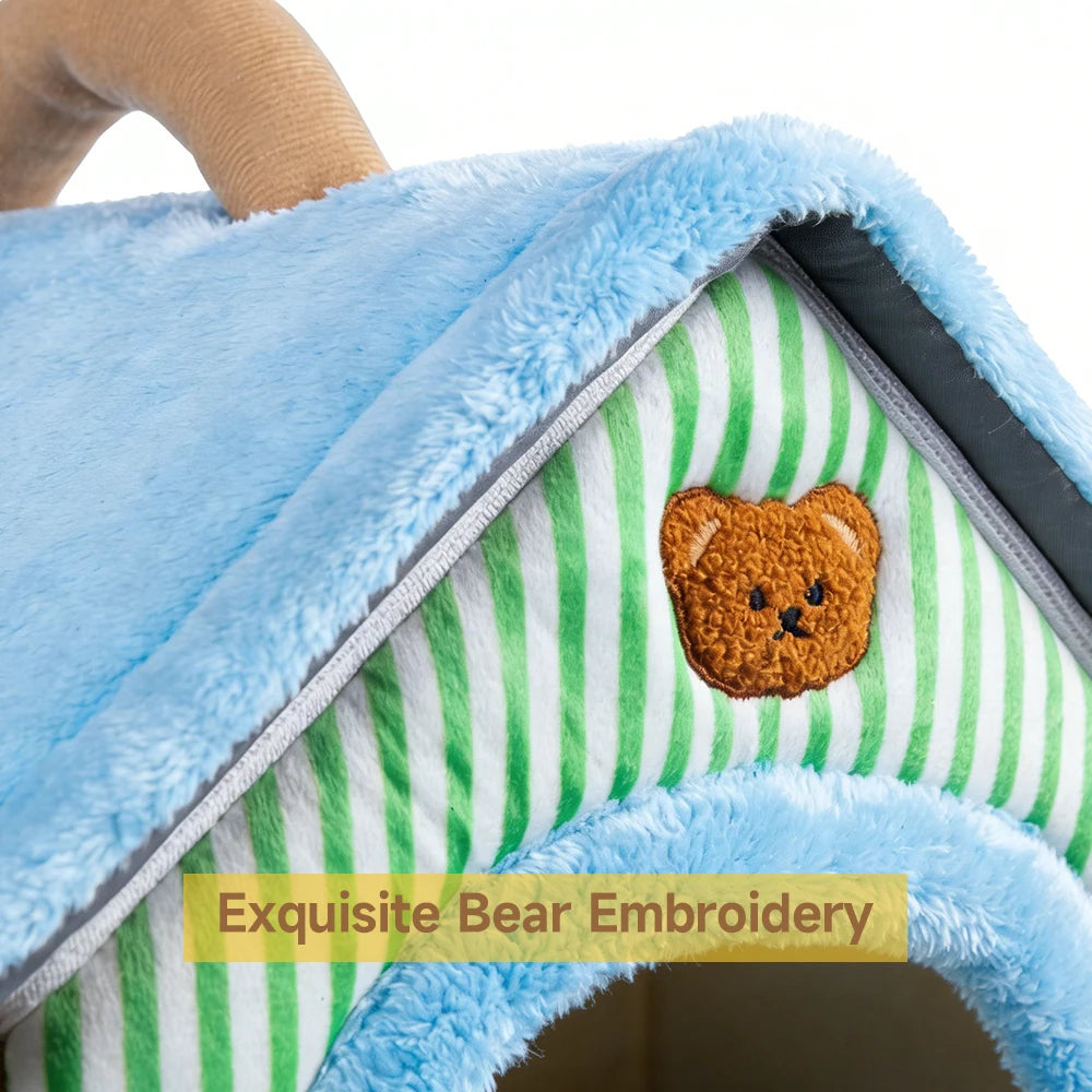CURAPETS Cozy Foldable Pet Cave Bed