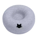 CURAPETS Felt Donut Tunnel Cat Bed