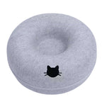 CURAPETS Felt Donut Tunnel Cat Bed