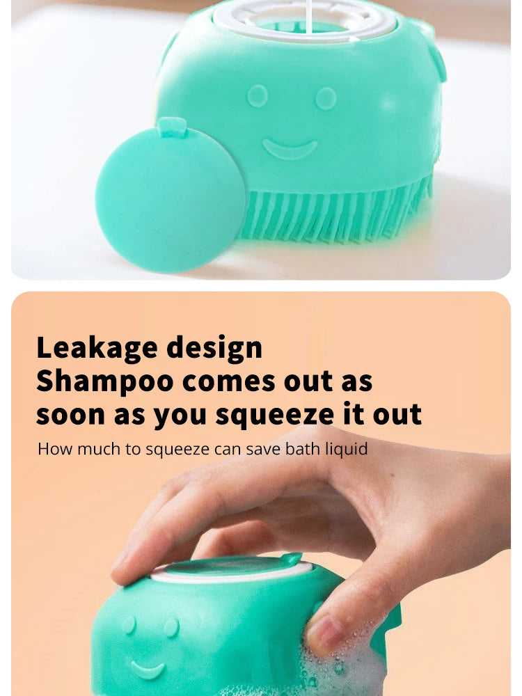 CURAPETS Silicone Pet Bathing Brush