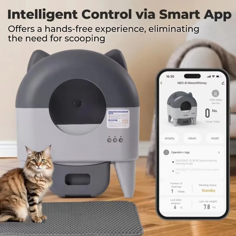CURAPETS LunaPurr Smart Self-Cleaning Litter Box