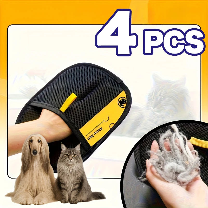 CURAPETS Shedding Control Grooming Gloves