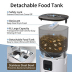 CURAPETS 6L Smart Automatic Pet Feeder