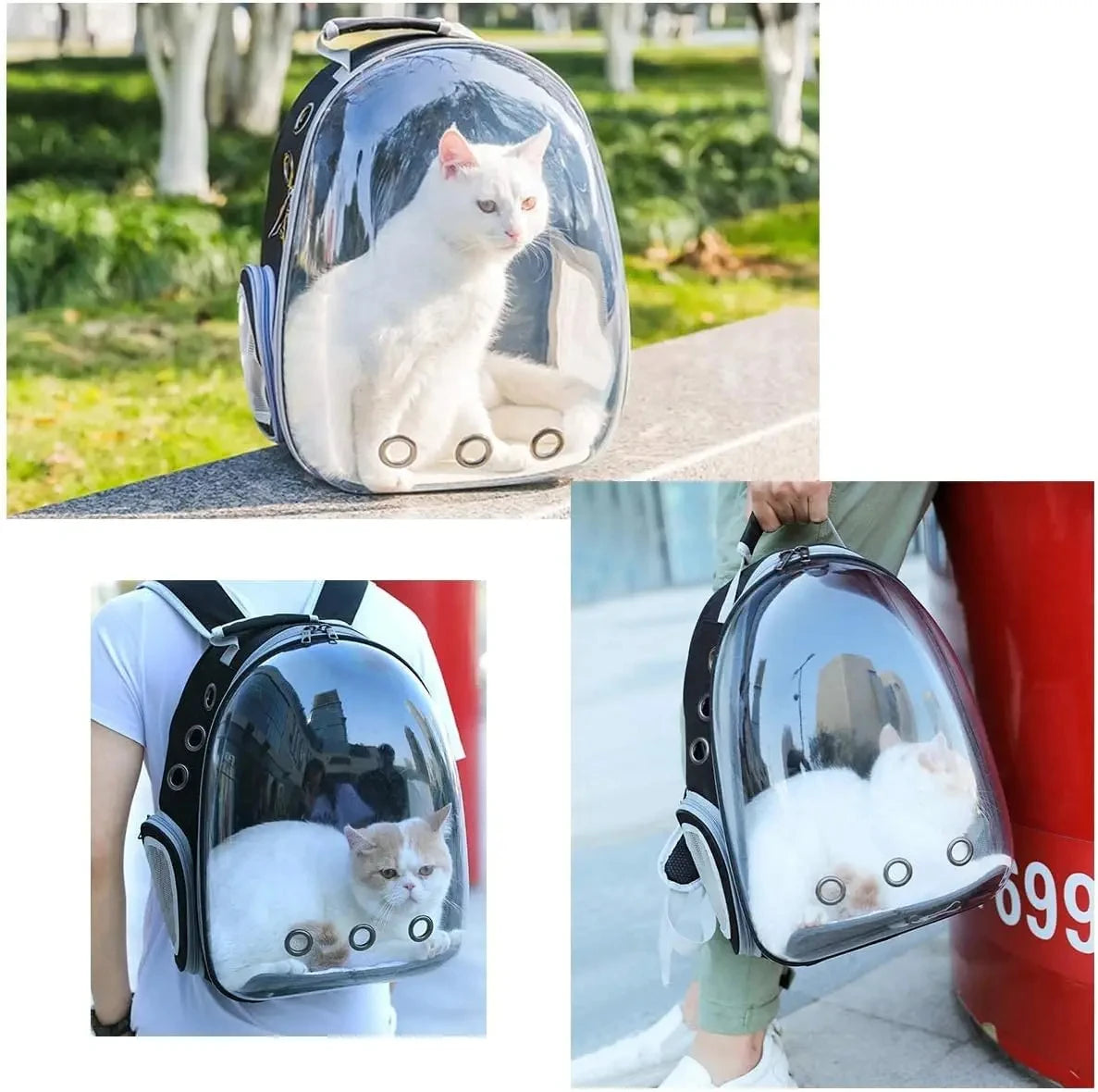 CURAPETS Bubble Capsule Cat Carrier Backpack