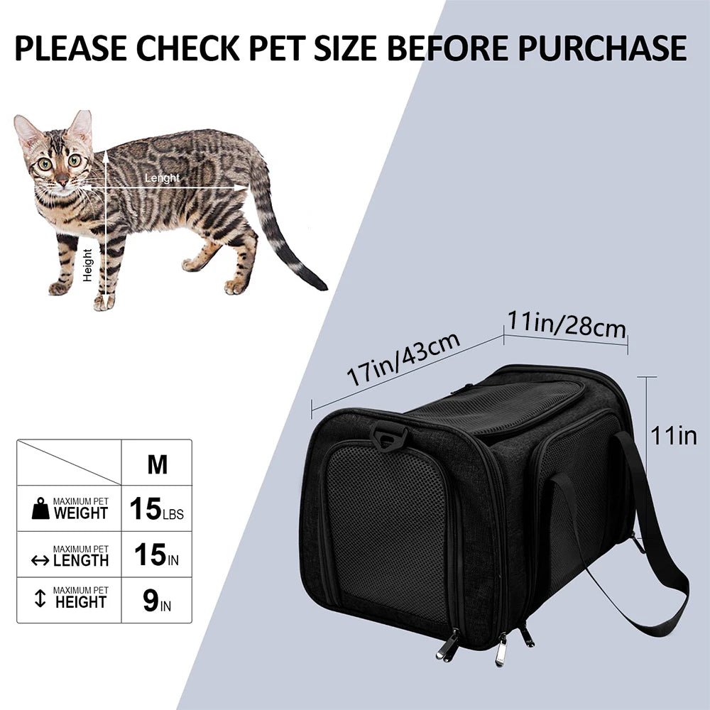 CURAPETS Claw-Defense Airline Pet Carrier