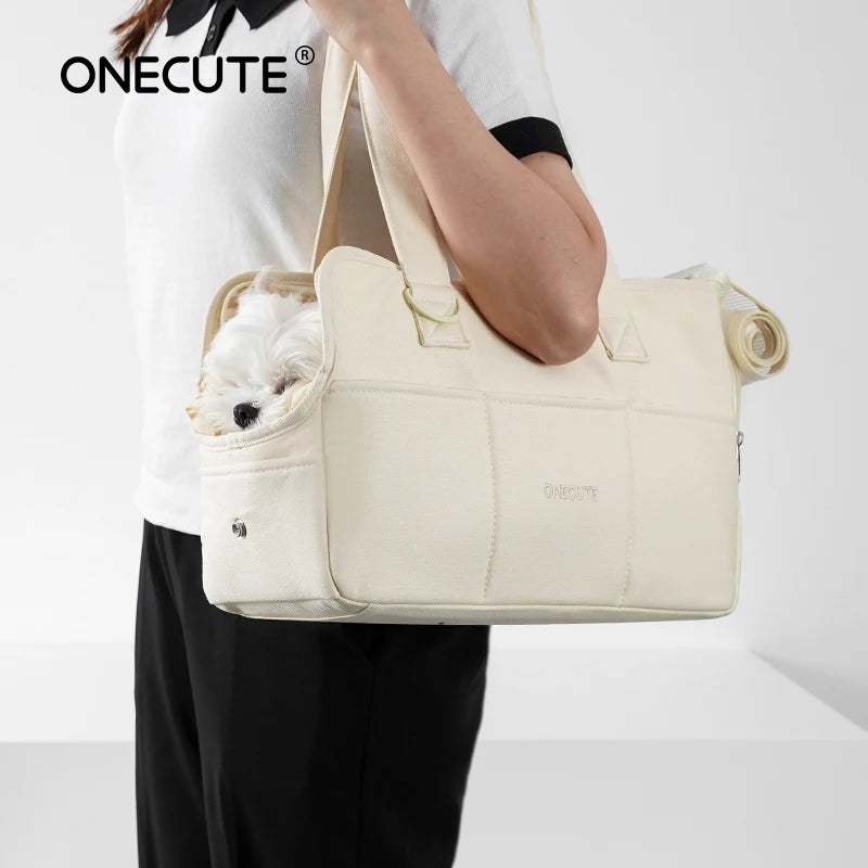 CURAPETS Cozy Cotton Shoulder Pet Carrier