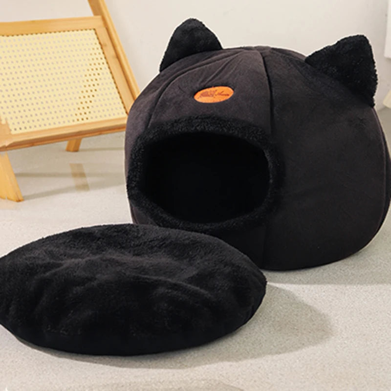 CURAPETS Deep Sleep Winter Cave Pet Bed