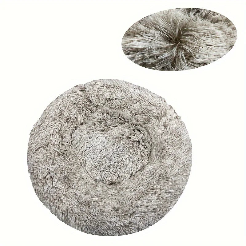 CURAPETS Plush Round Calming Pet Bed